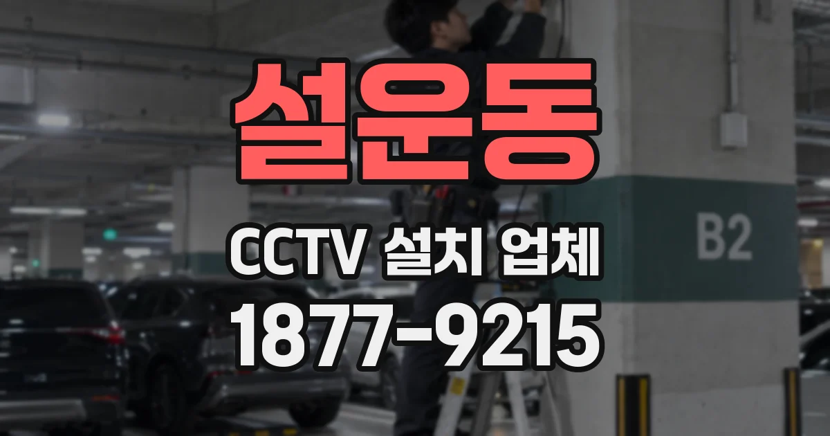 설운동 CCTV 설치 업체