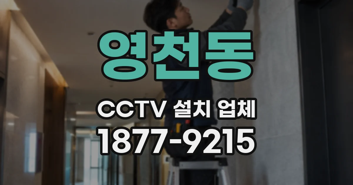 영천동 CCTV 설치 업체