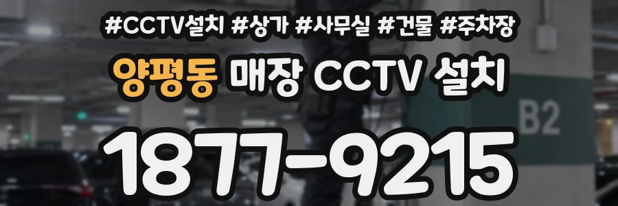 양평동 매장 CCTV 설치