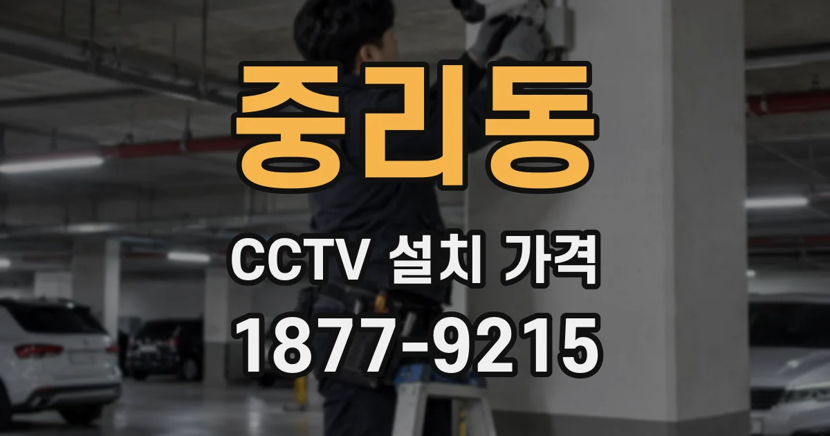 중리동 CCTV 설치 가격