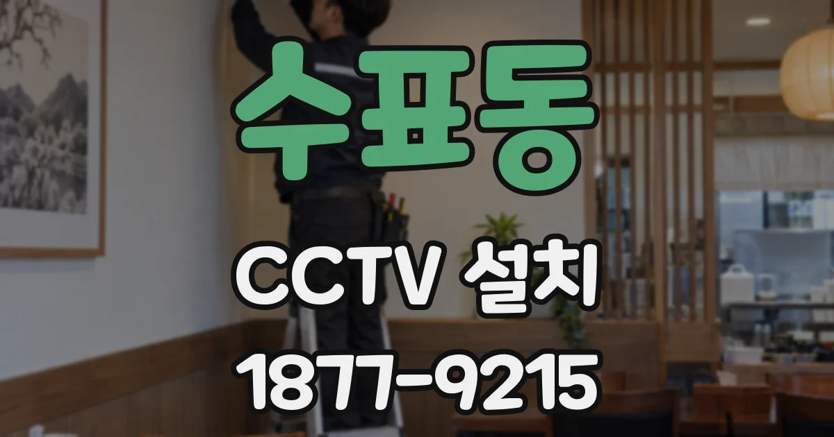 수표동 CCTV 설치