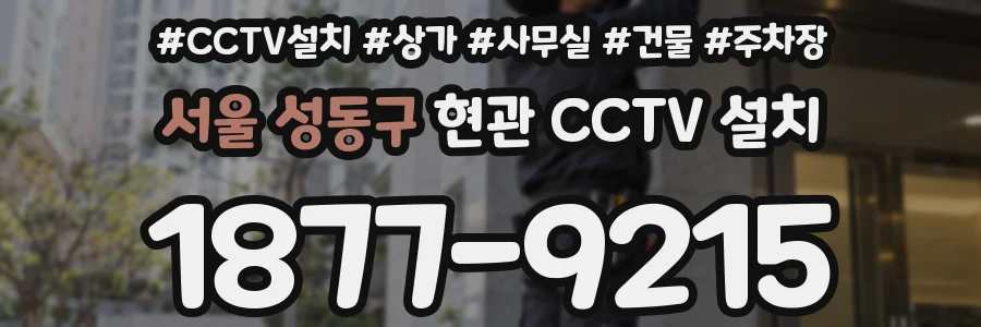 서울 성동구 현관 CCTV 설치
