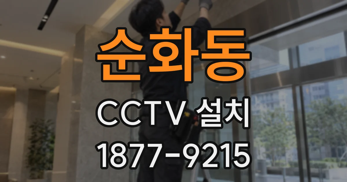 순화동 CCTV 설치