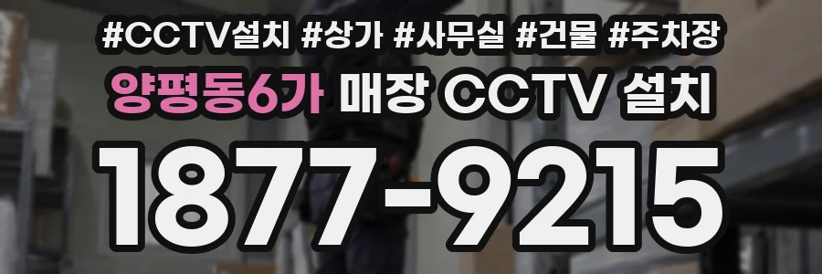 양평동6가 매장 CCTV 설치