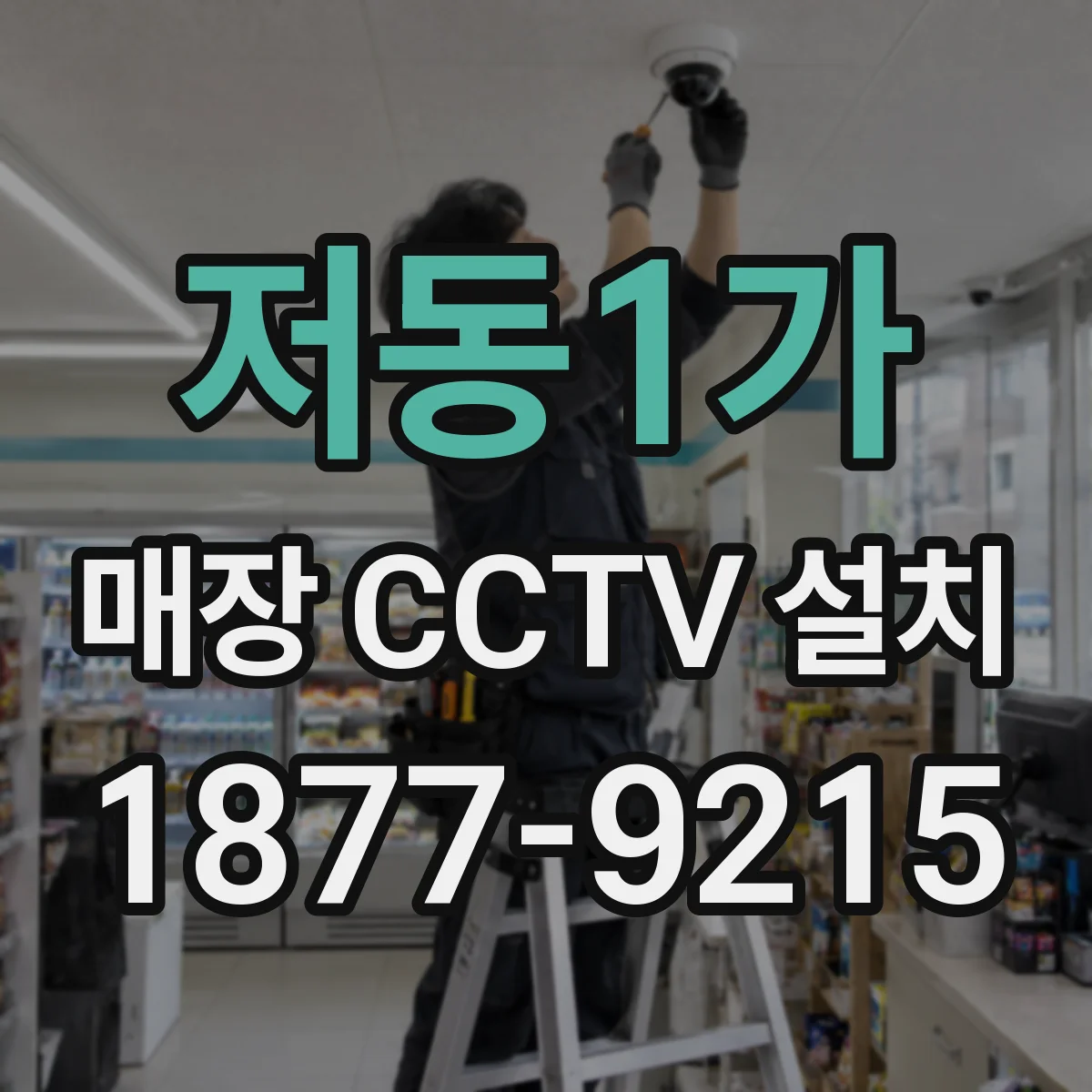 저동1가 매장 CCTV 설치