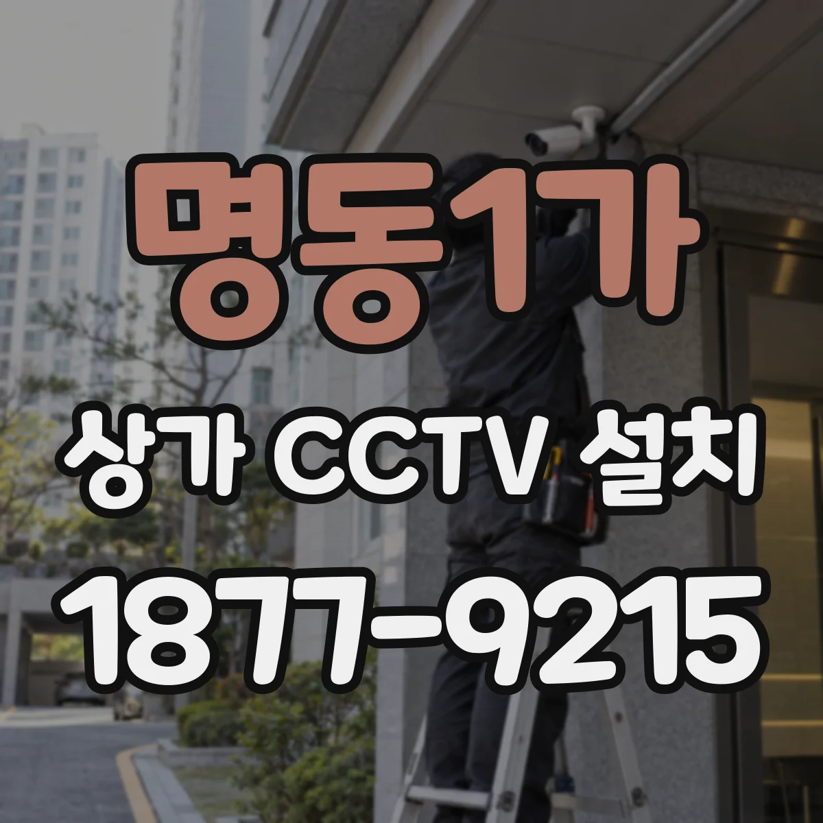 명동1가 상가 CCTV 설치
