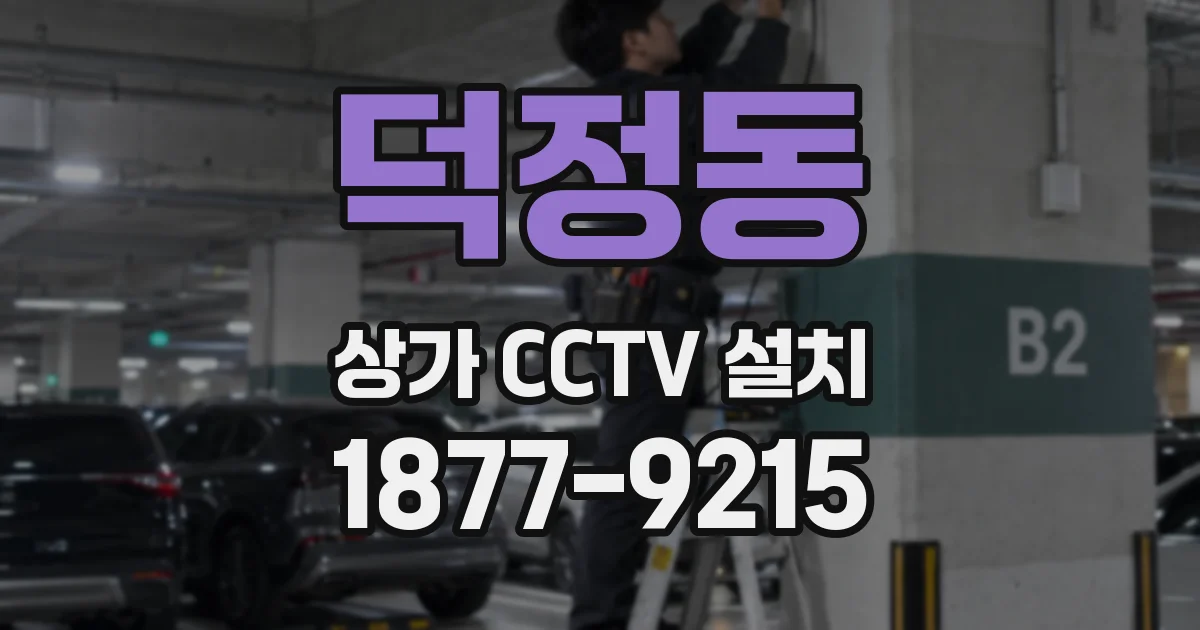 덕정동 상가 CCTV 설치