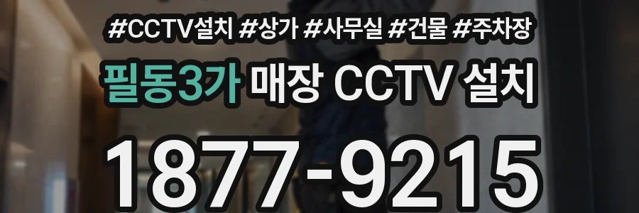 필동3가 매장 CCTV 설치