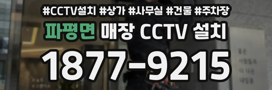 파평면 매장 CCTV 설치