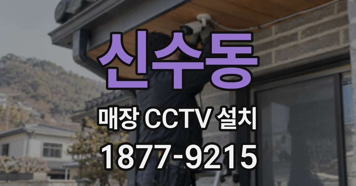 신수동 매장 CCTV 설치