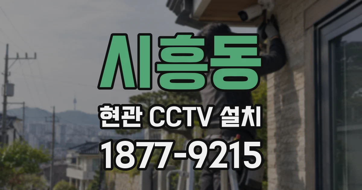 시흥동 현관 CCTV 설치