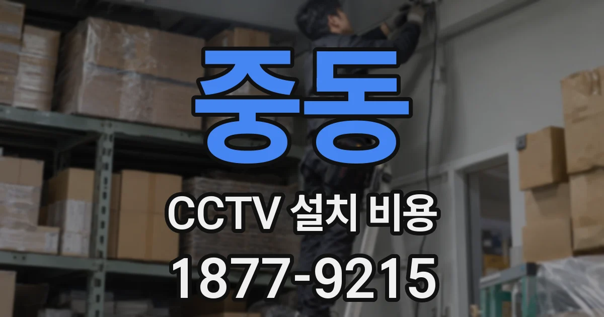 중동 CCTV 설치 비용