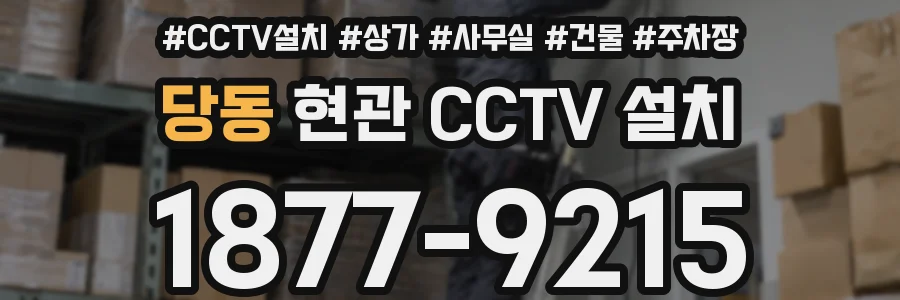 당동 현관 CCTV 설치