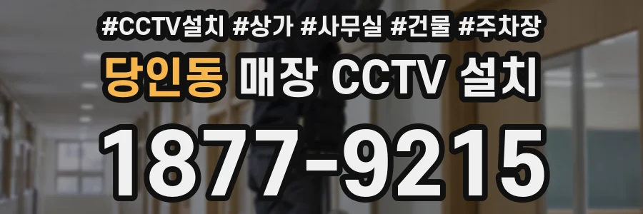 당인동 매장 CCTV 설치