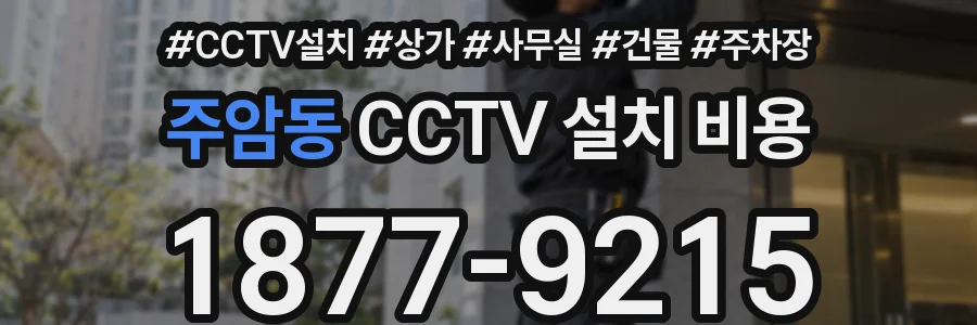 주암동 CCTV 설치 비용