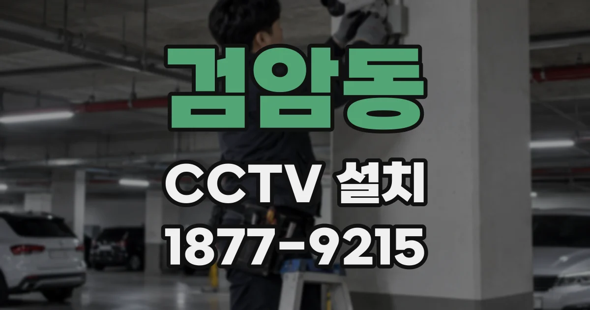 검암동 CCTV 설치