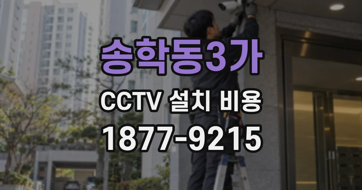 송학동3가 CCTV 설치 비용