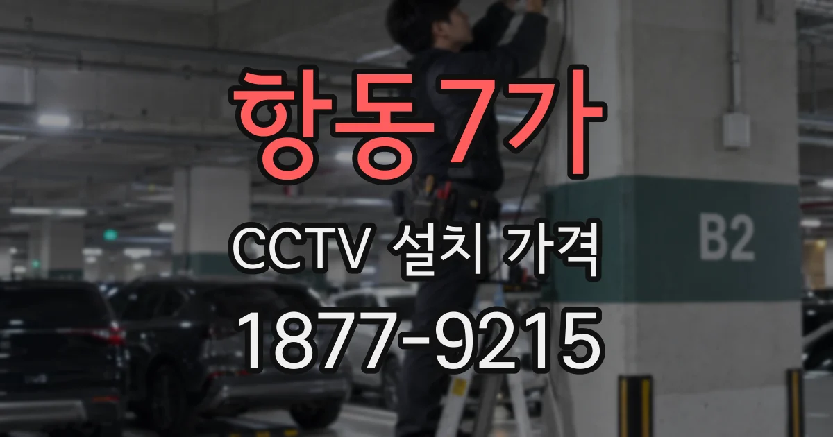 항동7가 CCTV 설치 가격