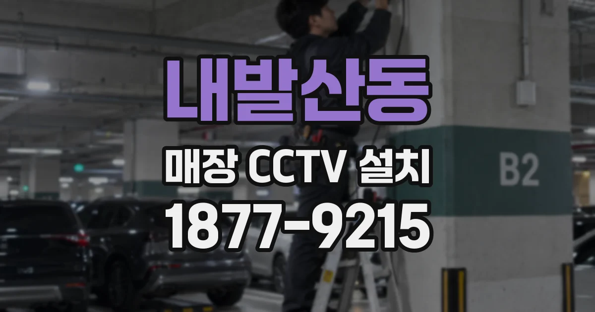 내발산동 매장 CCTV 설치