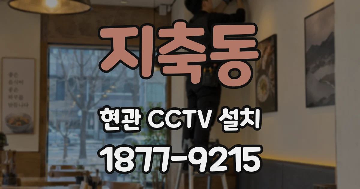 지축동 현관 CCTV 설치