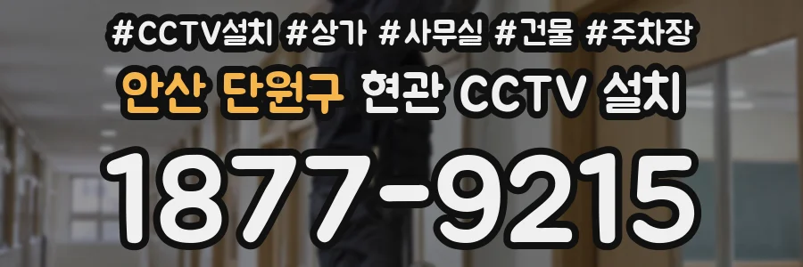 안산 단원구 현관 CCTV 설치