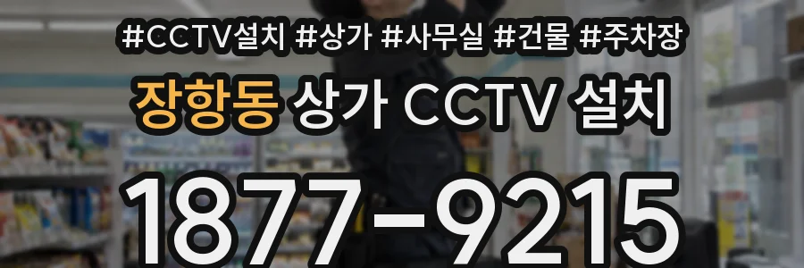 장항동 상가 CCTV 설치