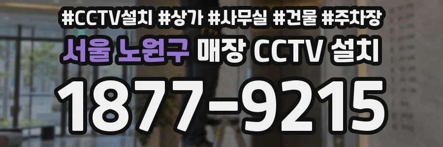 서울 노원구 매장 CCTV 설치