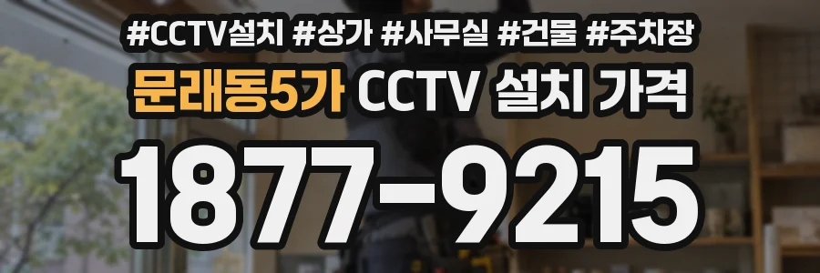 문래동5가 CCTV 설치 가격