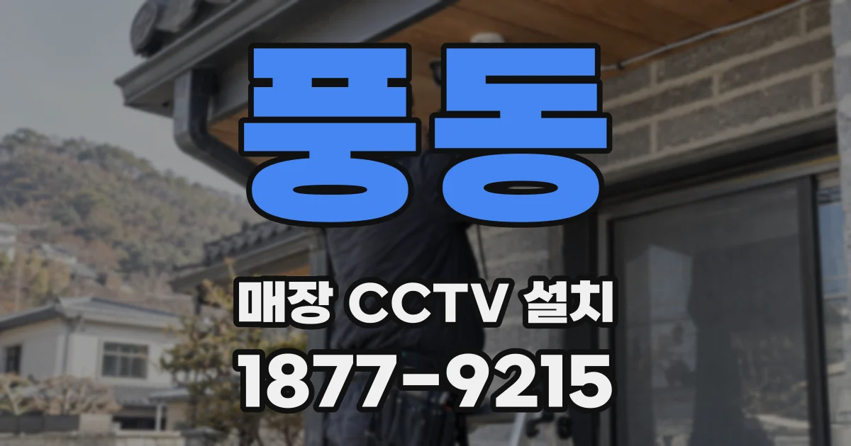 풍동 매장 CCTV 설치