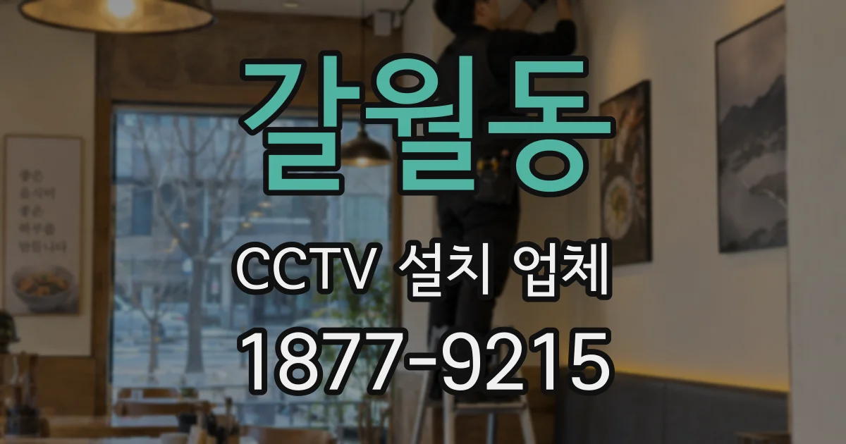갈월동 CCTV 설치 업체