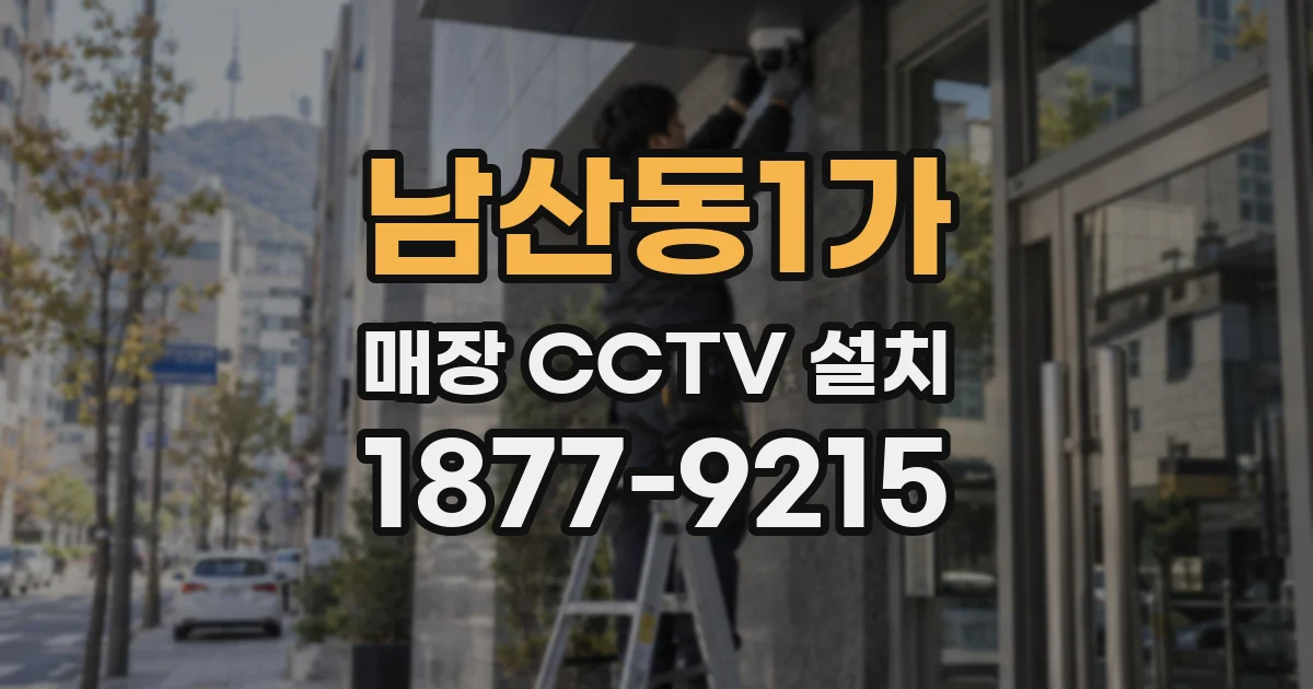 남산동1가 매장 CCTV 설치