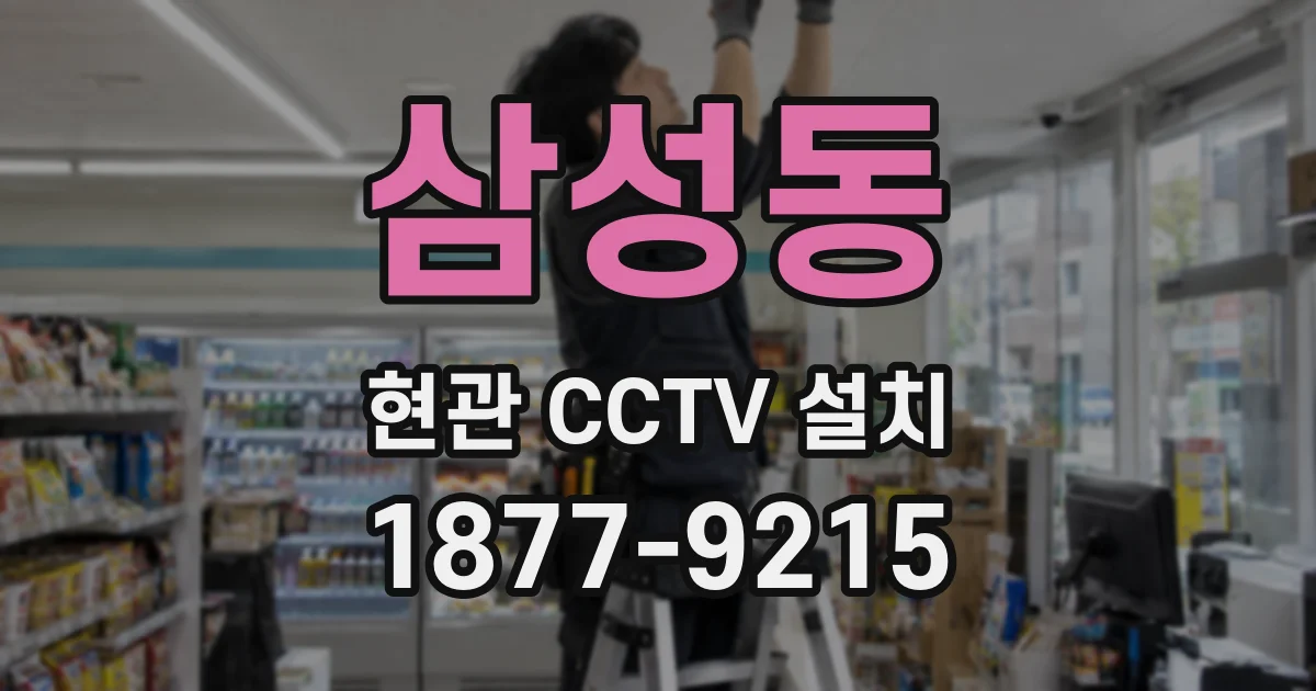 삼성동 현관 CCTV 설치