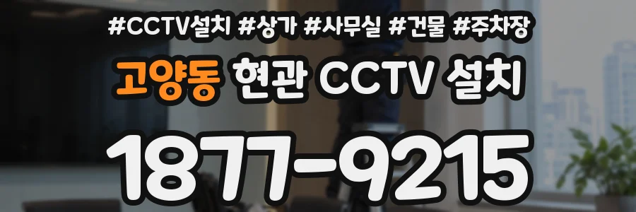 고양동 현관 CCTV 설치