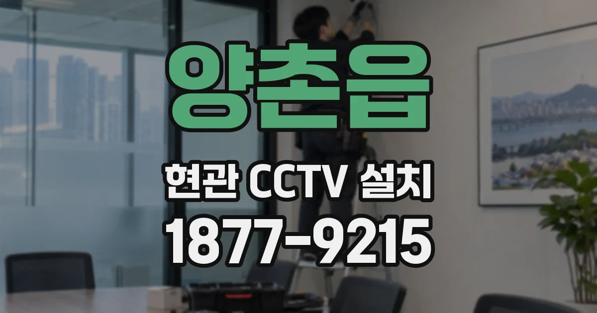 양촌읍 현관 CCTV 설치