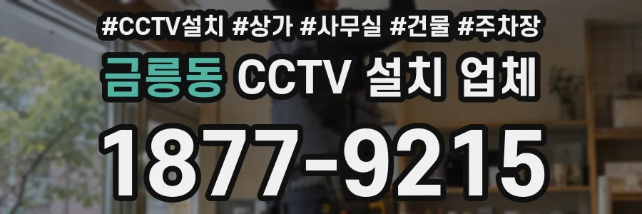 금릉동 CCTV 설치 업체