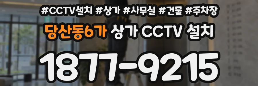 당산동6가 상가 CCTV 설치