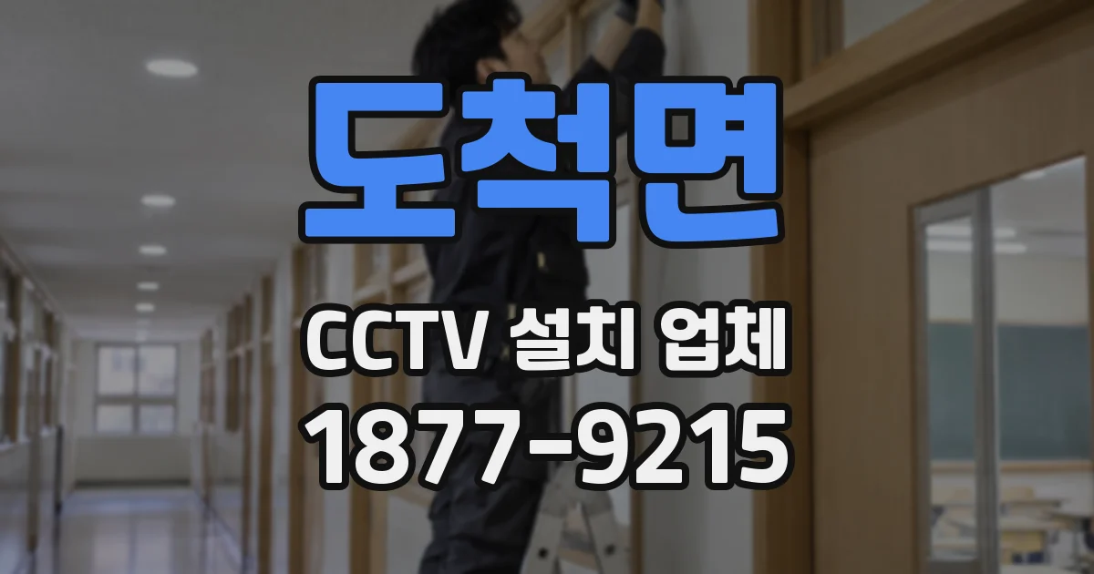도척면 CCTV 설치 업체