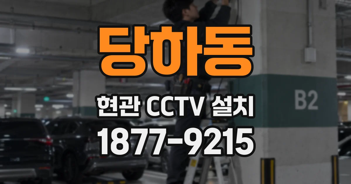 당하동 현관 CCTV 설치