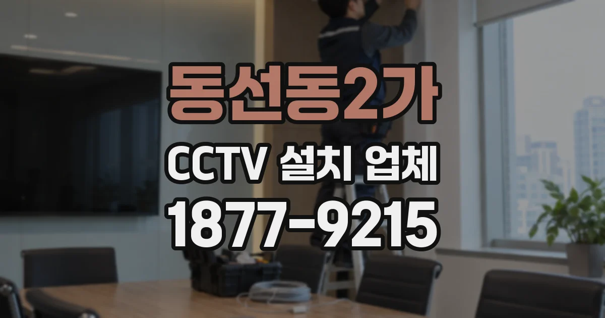 동선동2가 CCTV 설치 업체