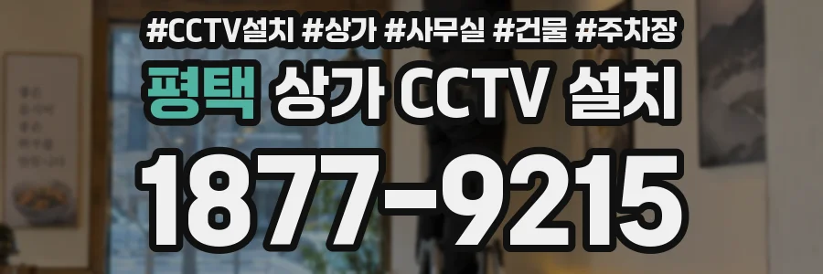 평택 상가 CCTV 설치