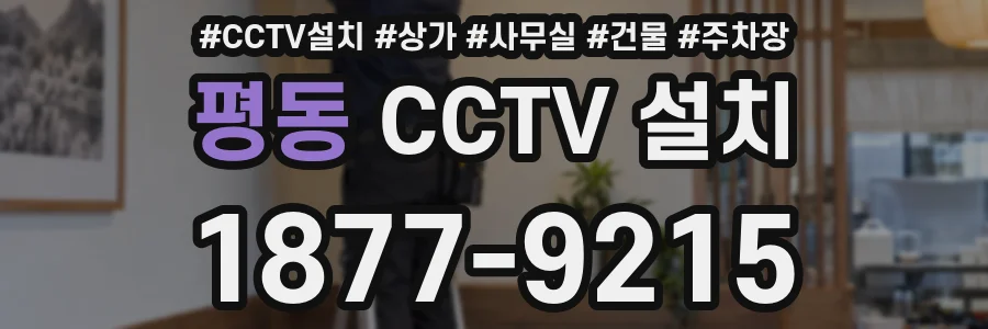 평동 CCTV 설치