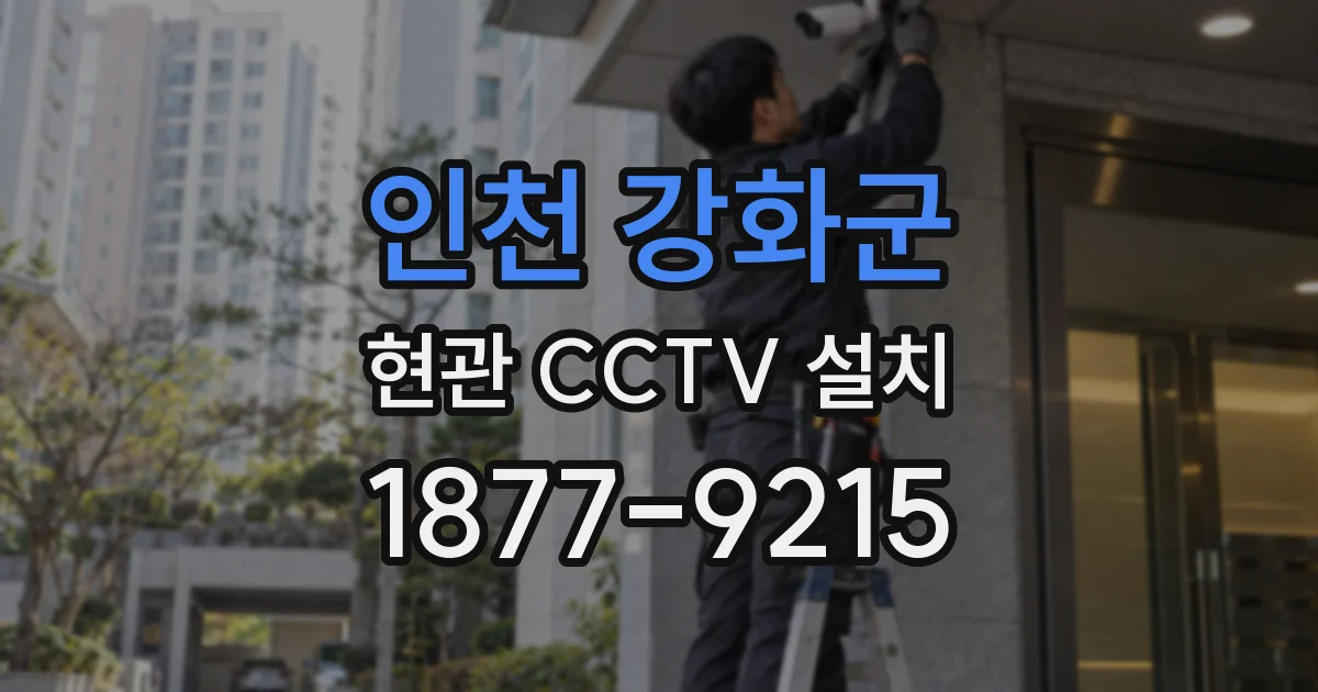 인천 강화군 현관 CCTV 설치
