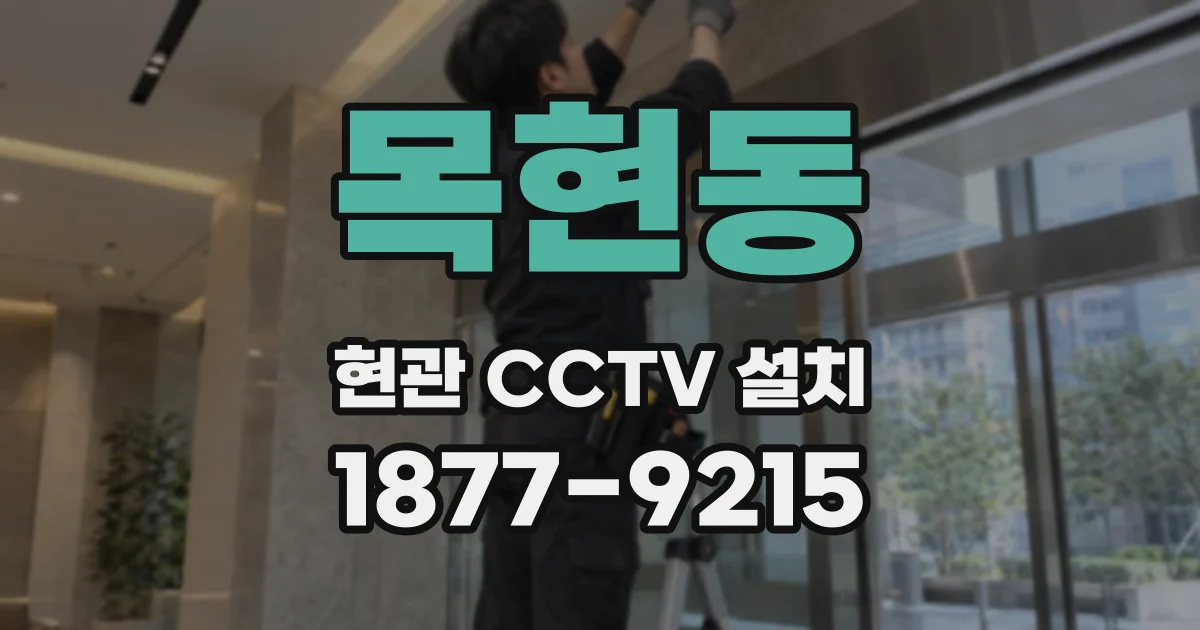 목현동 현관 CCTV 설치