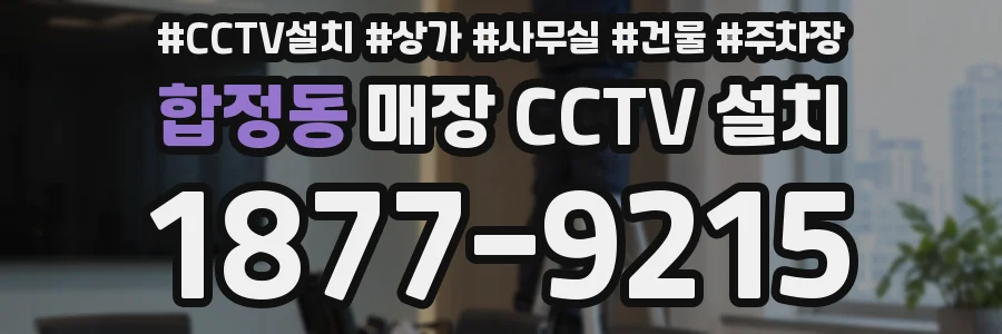 합정동 매장 CCTV 설치
