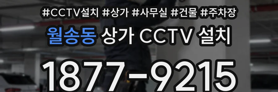 월송동 상가 CCTV 설치