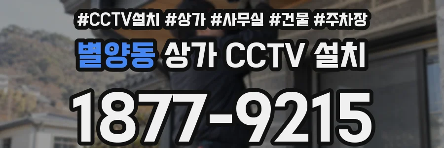별양동 상가 CCTV 설치