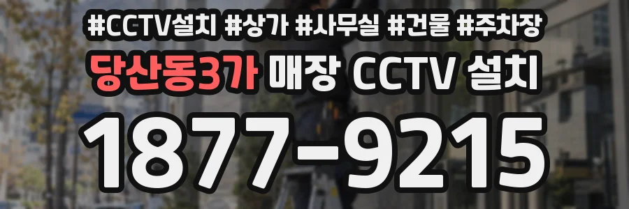 당산동3가 매장 CCTV 설치