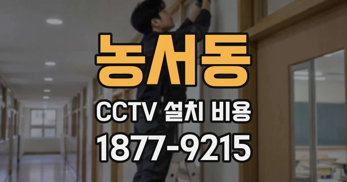 농서동 CCTV 설치 비용