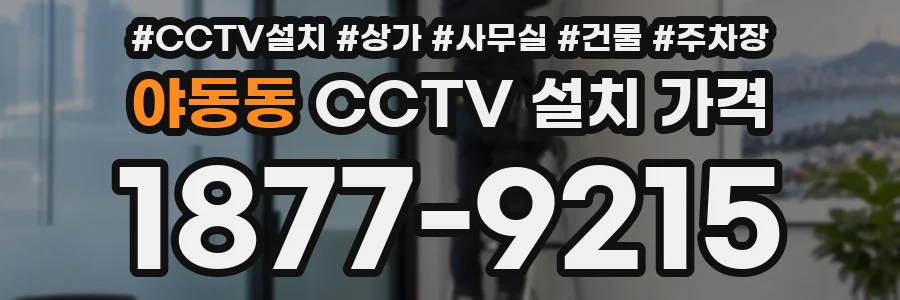 야동동 CCTV 설치 가격