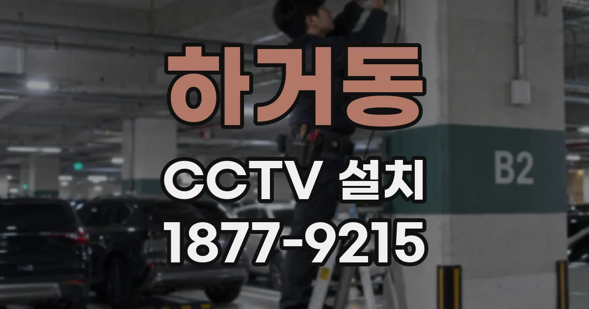 하거동 CCTV 설치